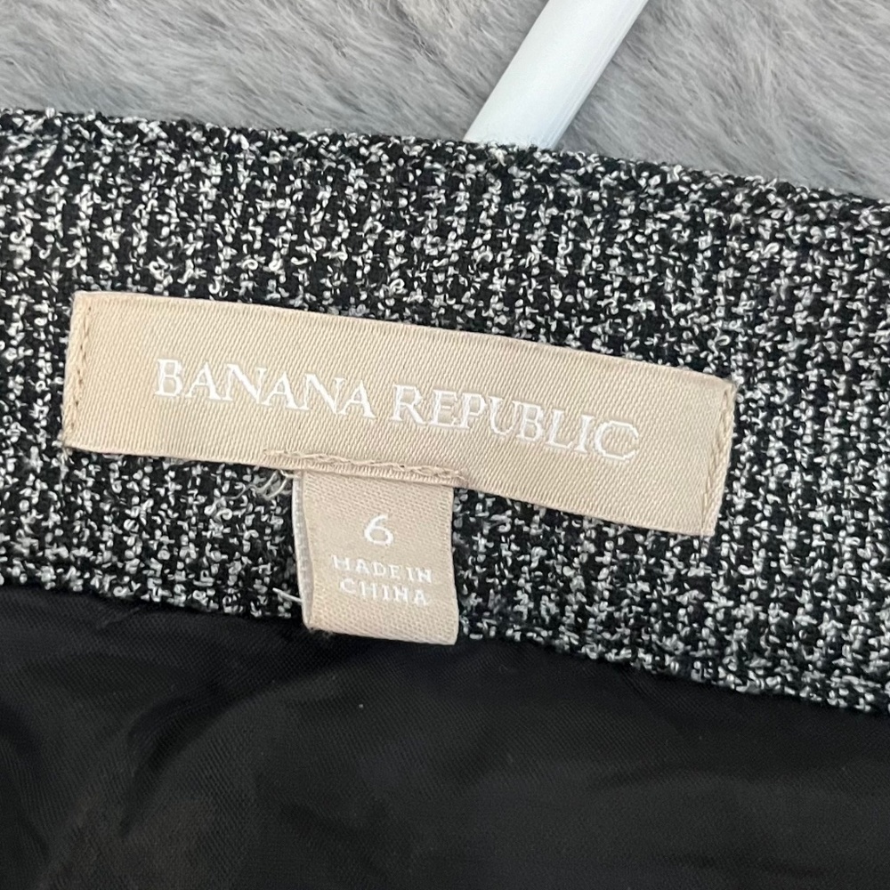 Banana Republic Gray Knit A-Line High Waist Mini Skirt 6 - Picture 4 of 5